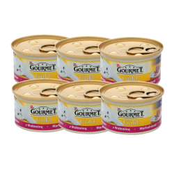 GOURMET GOLD Mousse with Beef Mus z Wołowiną 6x85g